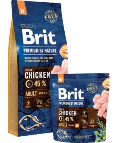 Brit Premium by Nature Adult M 15 kg Apple, Chicken, Corn