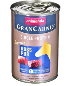 animonda GranCarno Single Protein flavor: horse meat - 400g can
