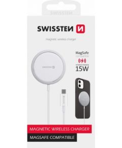 Swissten MagStick Lādētājs 15W priekš Apple iPhone USB-C