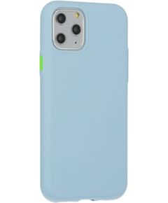 Fusion Solid Case Silikona Aizsargapvalks Priekš Apple iPhone 12 Pro Max Gaiši Zils