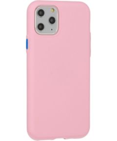 Fusion Solid Case Silikona Aizsargapvalks Priekš Apple iPhone 12 / 12 Pro Rozā