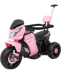 Elektriskais motocikls ar stumšanas rokturi, rozā