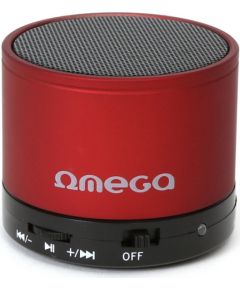 Omega Bluetooth колонка V3.0 Alu 3in1 OG47R, красный (42646)
