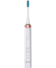 Panasonic Sonic Electric Toothbrush EW-DC12-W503 Rechargeable, For adults, Number of brush heads included 1, Number of teeth brushing modes 3, Sonic technology, Golden White