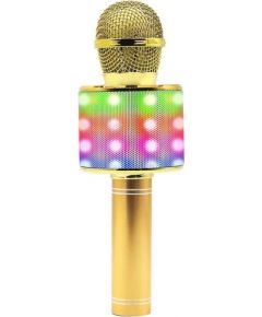 Karaoke microphone with speaker Manta MIC21PKL, gold