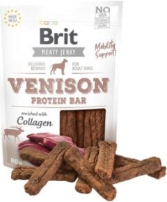 Brit Jerky Venison Protein Bar Venison - dog snack - 80g