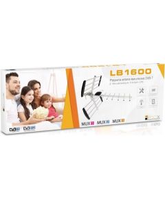 Libox Antena kierunkowa 16-el. pasywna DVB-T Z FILTREM LTE LB1600 television antenna Outdoor 18 dB