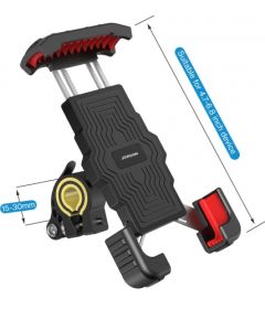 Joyroom JR-ZS264 Phone Holder For Bicycle and Motorcycle Black/Red