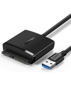 (Ir veikalā) UGREEN Adapter HDD 2.5" & 3.5" SATA to USB 3.0 (black)