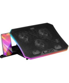 Mars Gaming MNBC6 Klēpjdatora Dzesēšanas Spēļu stends RGB / USB HUB