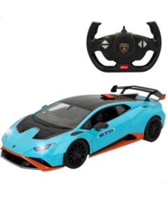 Rastar Радиоуправляемая машина LAMBORGHINI HURACAN STO (blue) 1:14 6 напр., фары, двери, капот батарейки, 6+ CB46978