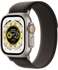 Apple Watch Ultra GPS + Cellular 49mm Titanium Case with Black/Gray Trail Loop - S/M