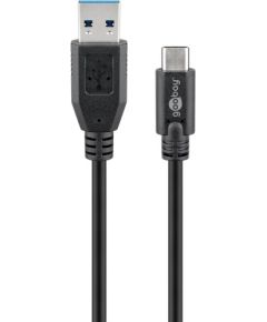 Goobay Sync & Charge Super Speed 73141 3 m, Black, USB 3.0 type A (male), USB -C