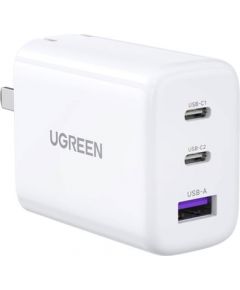 Wall charger UGREEN CD275, 2x USB-C, 1x USB, 65W (white)