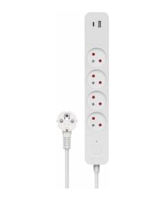 Pagarinātājs Savio USB-A and USB-C Power Strip 1.5m