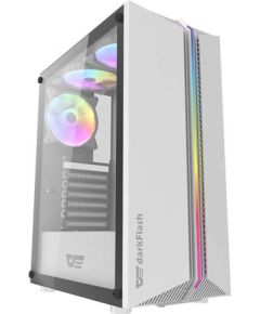 Darkflash DK151 computer case LED with 3 fans (white)