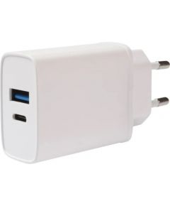 Vivanco адаптер питания USB-A/USB-C PD3 20W, белый (62401)