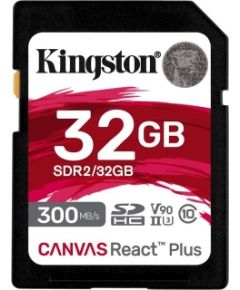 Kingston Canvas React Plus SDHC 32GB Class 10 UHS-II/U3 V90