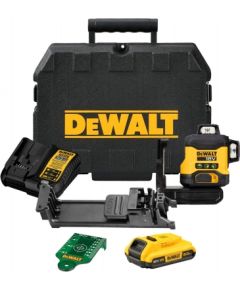 DEWALT DCLE34031D1-QW  Krustlīniju lāzera līmeņrādis 18V (1x2.0Ah) zaļas līnijas