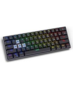 SAVIO Mechanical Keyboard BLACKOUT Blue (Outemu Blue), black