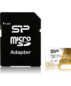 Silicon Power Superior Pro Colorful memory card 512 GB MicroSDXC Class 10 UHS-I + SD adapter (SP512GBSTXDU3V20AB)