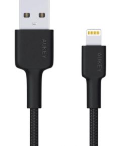 AUKEY CB-AL05 Black Cable Quick Charge Lightning-USB | 2m | MFi Apple