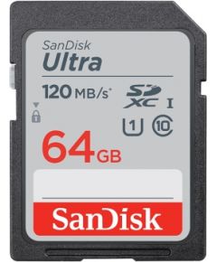 SanDisk Ultra memory card 64 GB SDXC UHS-I Class 10