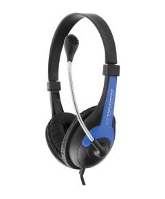 Esperanza EH158B headphones/headset Head-band Black, Blue