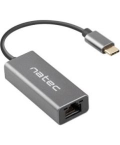 Natec Ethernet Adapter Cricket 1GB USB3.1 Type-C to RJ45, Gray