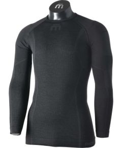 Mico Man LS Round Neck SuperThermo Merino / Melna / S / M