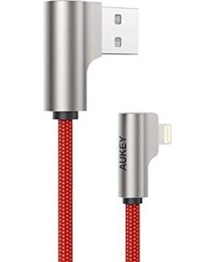 AUKEY CB-AL01 Red OEM Cable Quick Charge Lightning-USB | 2m | MFi Apple