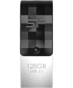 Silicon Power Mobile C31 USB flash drive 128 GB USB Type-A / USB Type-C 3.2 Gen 1 (3.1 Gen 1) Black, Grey, Silver