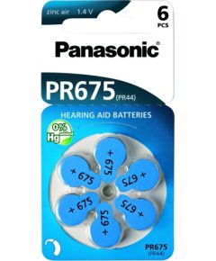 Panasonic батарейка для слухового аппарата PR675LH/6DC