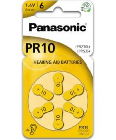 Panasonic батарейка для слухового аппарата PR10L/6DC