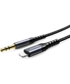 Joyroom SY -A02 audio kabelis lightning -> 3,5 mm 2m melns (EU blisteris)