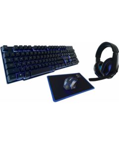 Rebeltec SHERMAN keyboard, mouse, pad, headphones for gamers combo
