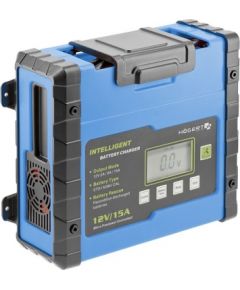 Hogert Akumulatora lādētājs elektronisks 12V (2A / 8A / 15A) IP20