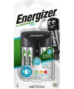 Energizer Pro ACU HR6 POW battery charger + 2 AA 2000 mAh batteries