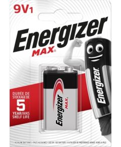 Energizer Max 426660 Battery 9V 6LR61, 1 piece, Eco pack