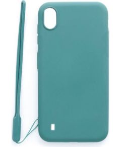 Evelatus  
       Samsung  
       Galaxy A10 Soft Touch Silicone Case with Strap 
     Blue