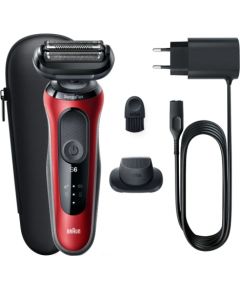 Braun 61-R1200s Red/Black bārdas skuveklis