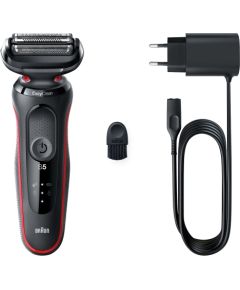 Braun 51-R1000s Black/Red bārdas skuveklis