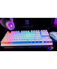 Modecom Volcano Lanparty Pudding Edition RGB (Outemu Brown) Mechanical Keyboard, White