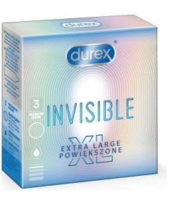 Durex Invisible XL 3 pc(s) Smooth