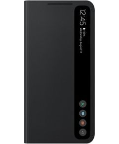 Samsung Galaxy S21 FE Smart Clear View Case (EE) Dark Grey Oriģinālie maciņi