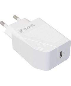 Travel Charger PD 20W 3.0A Type-C By Muvit White