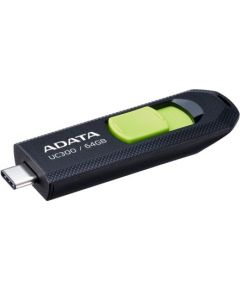 ADATA FLASHDRIVE UC300 64GB USB 3.2 BLACK&GREEN