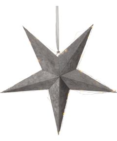 Paper star VELVET D60cm, grey
