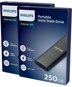 Philips External SSD 250GB Ultra speed Space grey