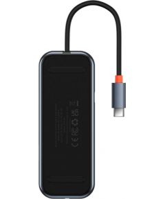 Hub 4in1 Baseus AcmeJoy Series USB-C to 3xUSB 3.0 + USB-C PD (dark grey)
